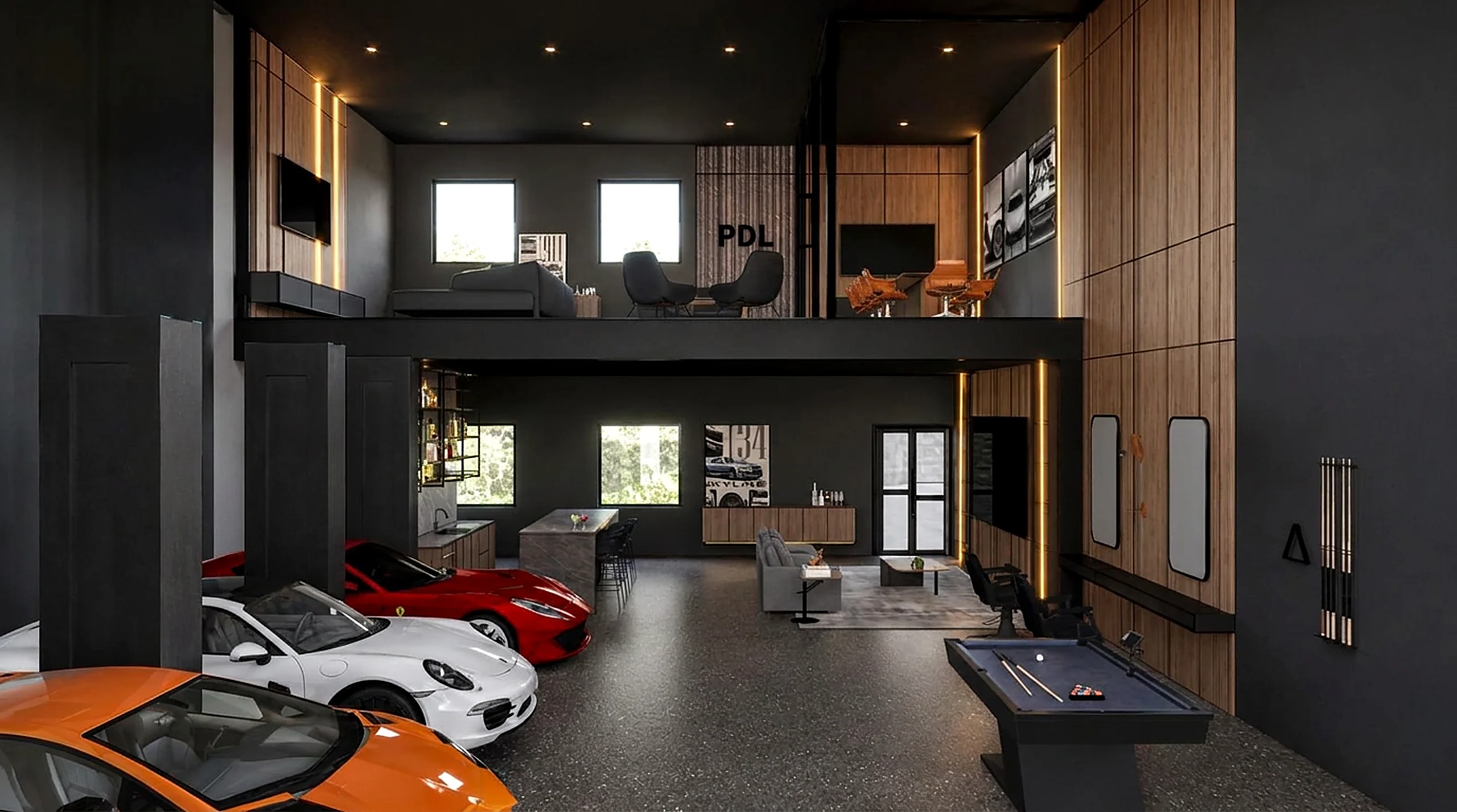PDL private warehouse with exotic cars in South Florida